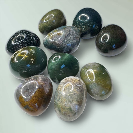 Moss Agate Tumblestone