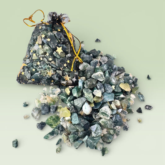 Moss Agate Chips - 150g