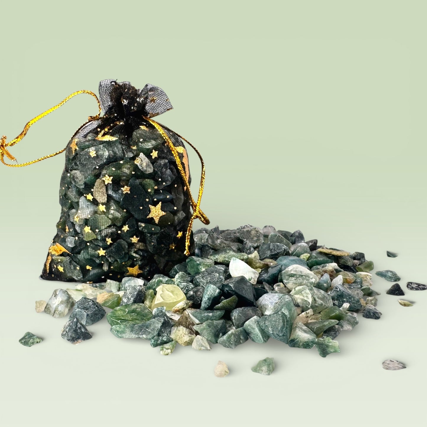 Moss Agate Chips - 150g
