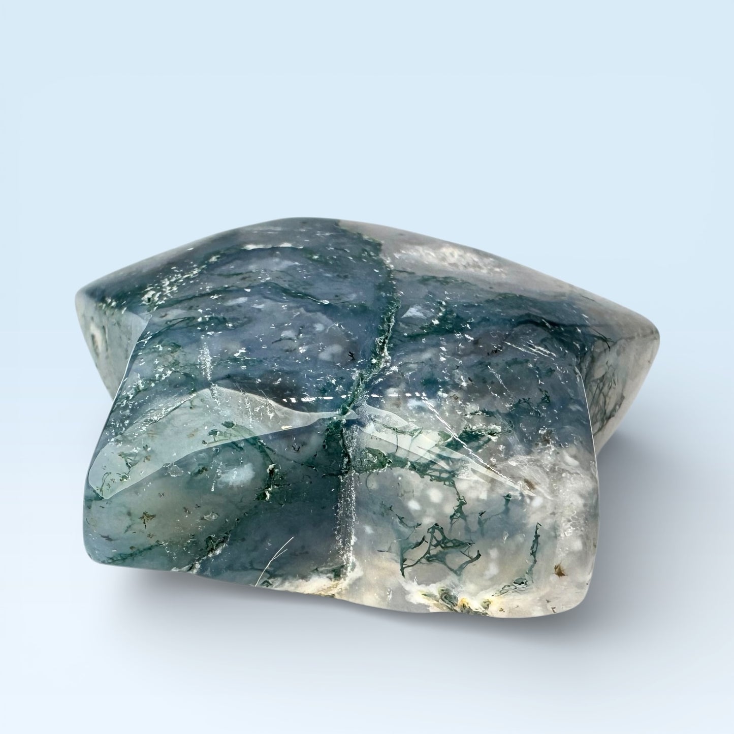 Moss Agate Star (4.5cm)