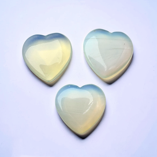 Mini Opalite Heart - flat (2cm)