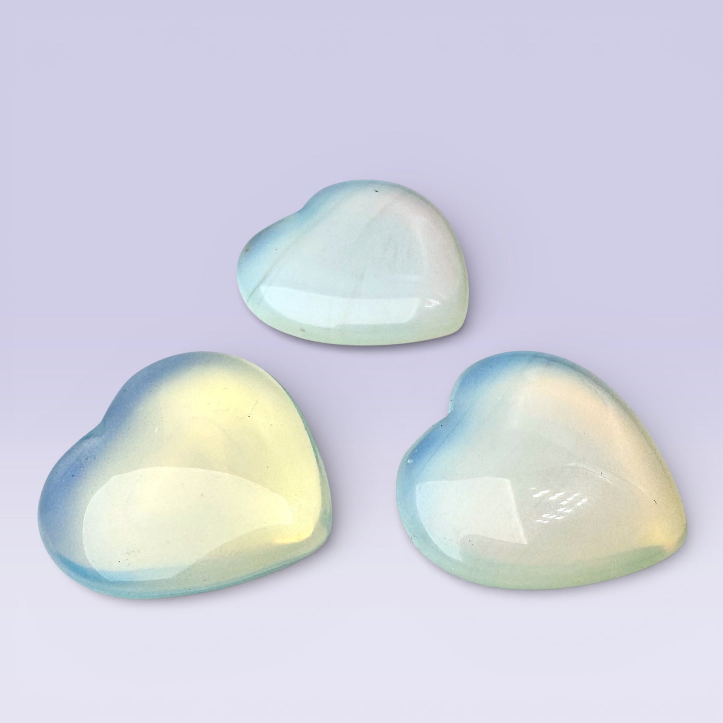 Mini Opalite Heart - flat (2cm)