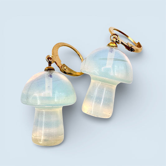 Opalite Mushroom Earrings