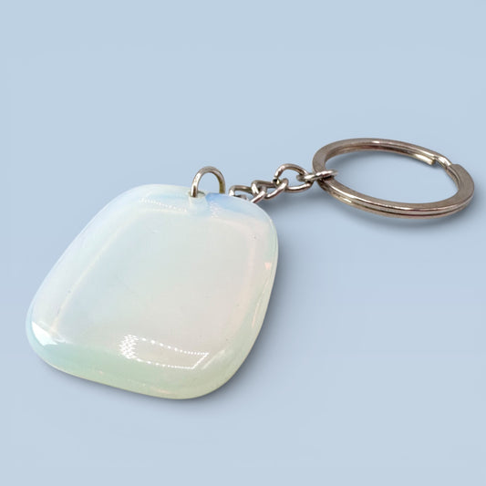 Opalite Palmstone Keyring (4cm)