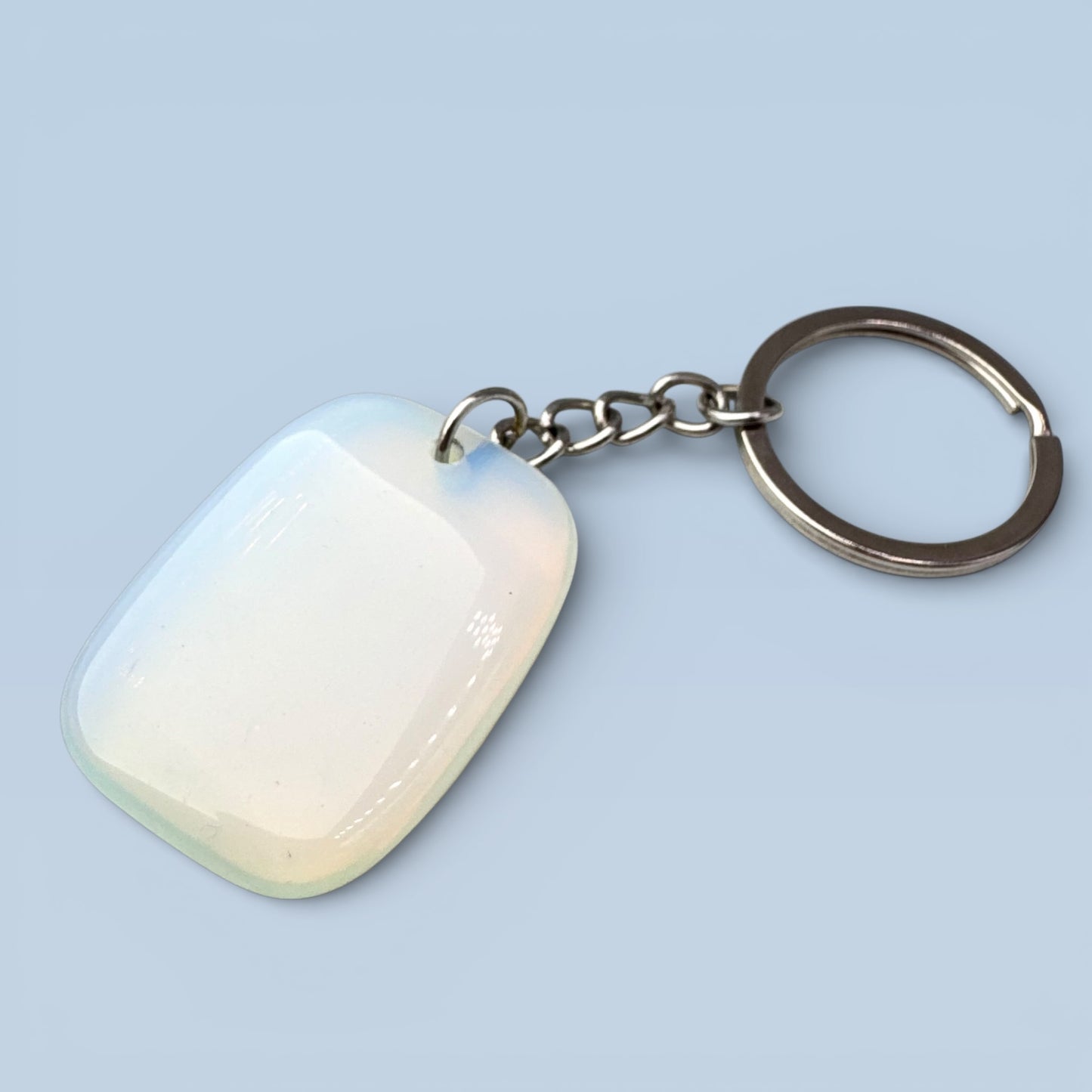 Opalite Palmstone Keyring (4cm)