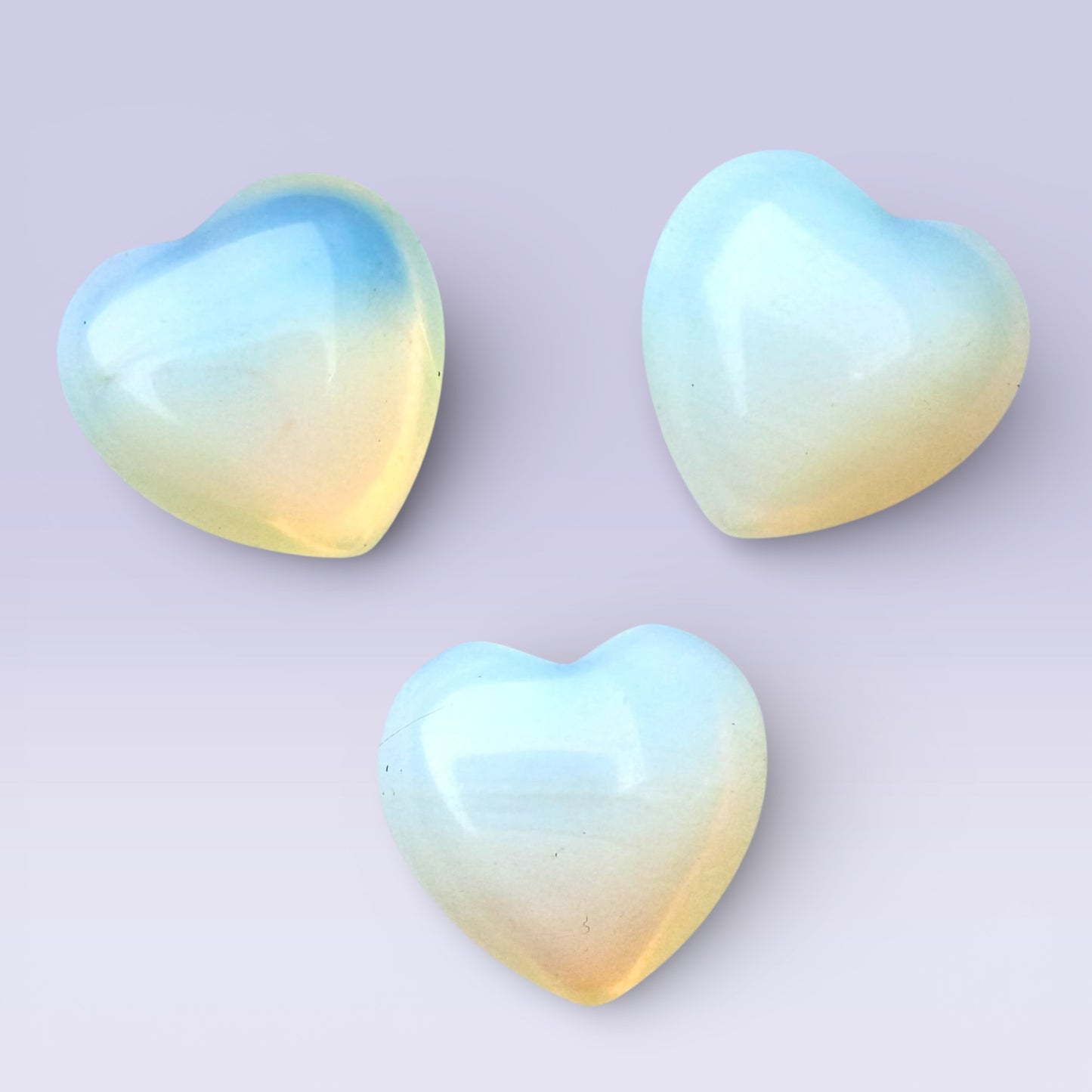 Mini Opalite Heart - Puffy (1.5cm)