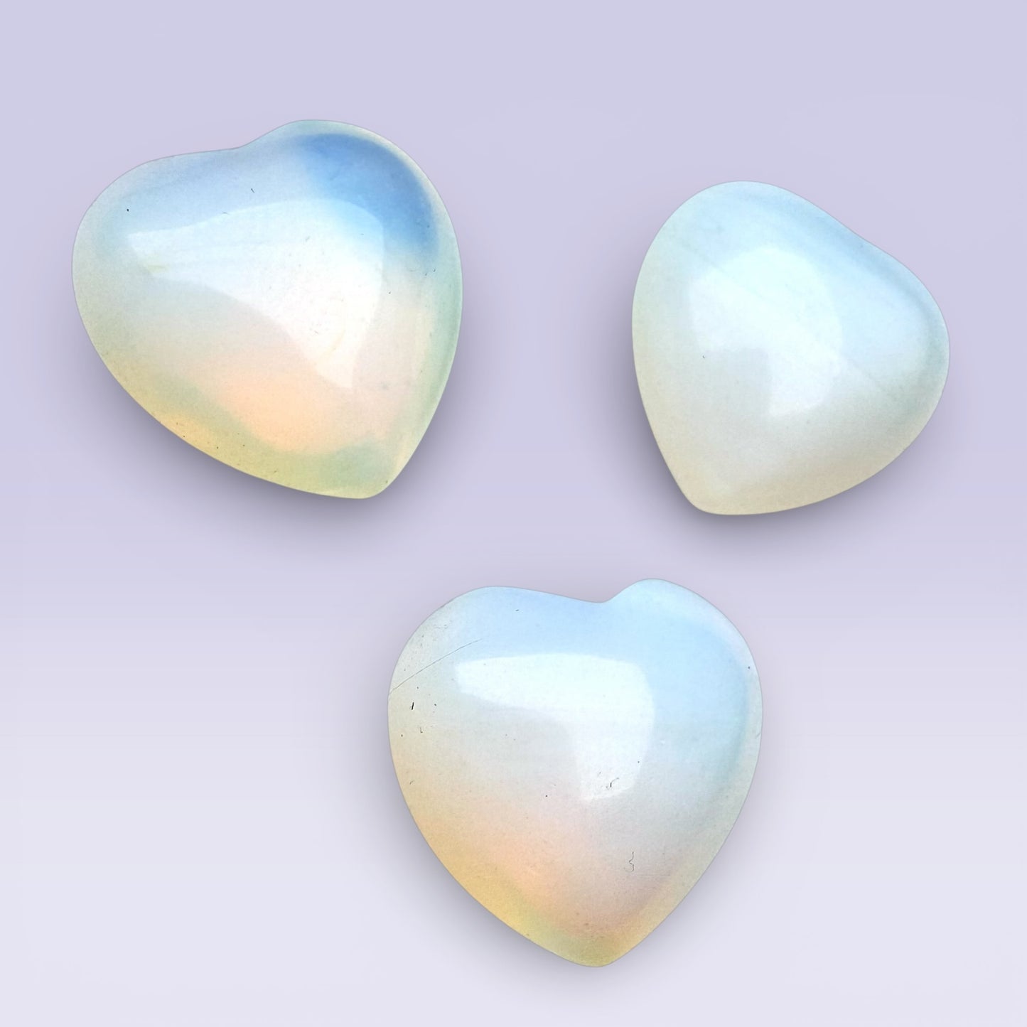 Mini Opalite Heart - Puffy (1.5cm)