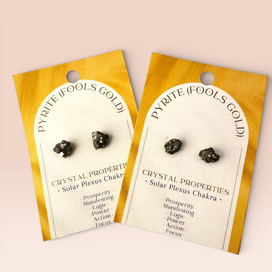Pyrite Chip Earrings