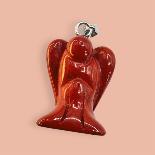 Red Jasper Angel Pendant (2cm)