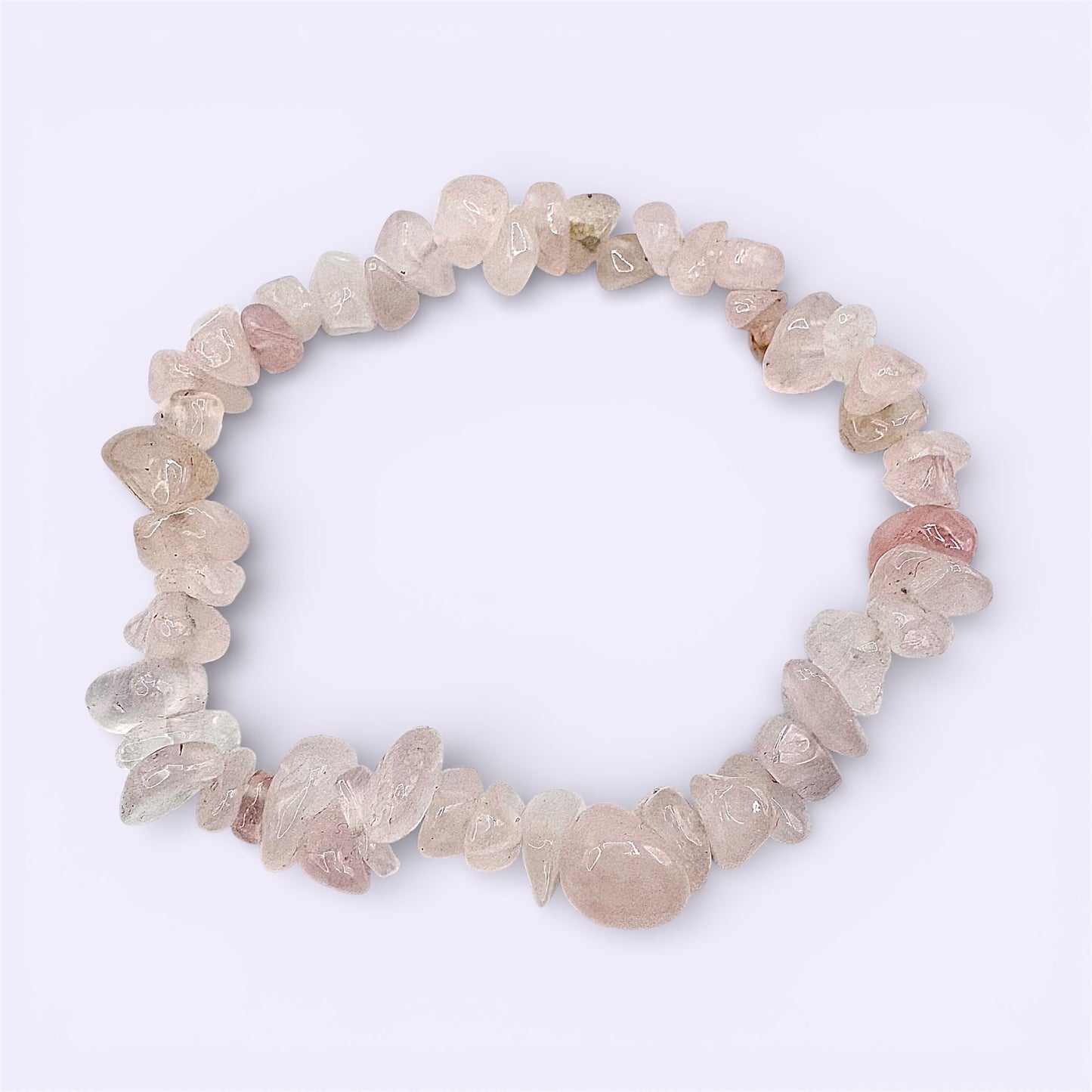 Rose Quartz Chip Bracelet
