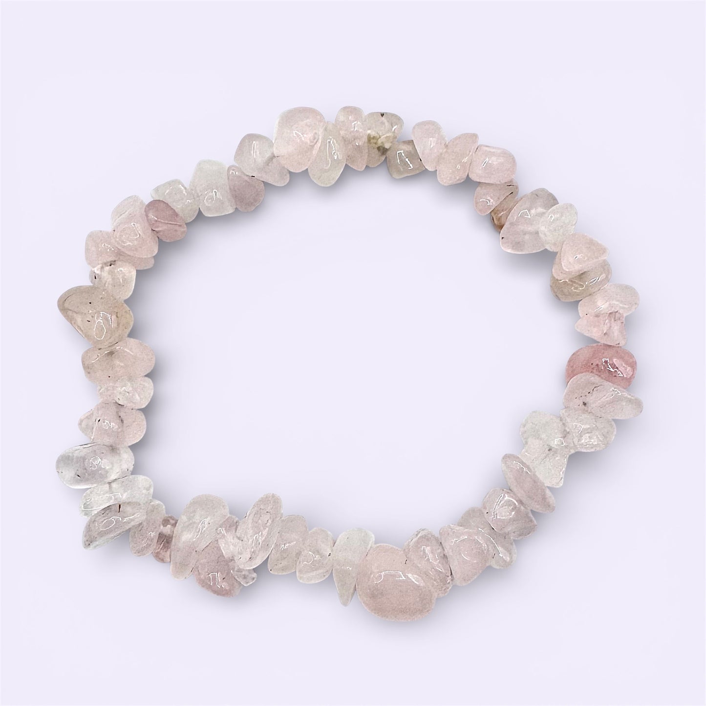 Rose Quartz Chip Bracelet