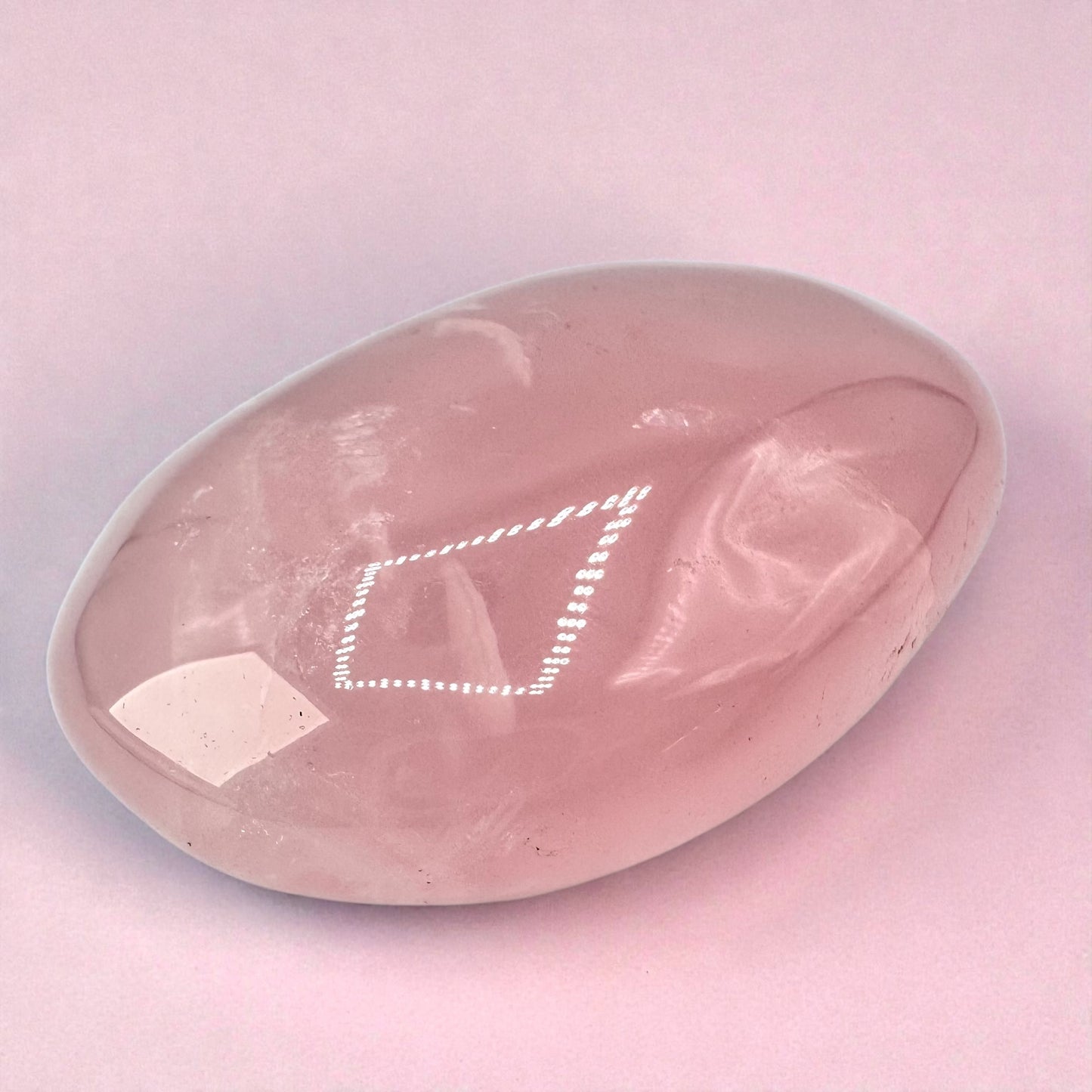 Rose Quartz Palmstone (6.4cm)