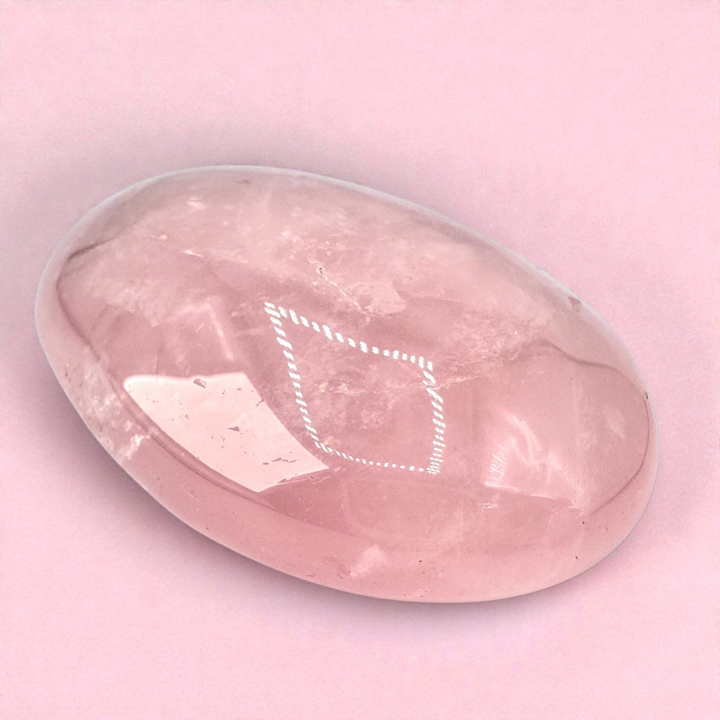 Rose Quartz Palmstone (6.4cm)