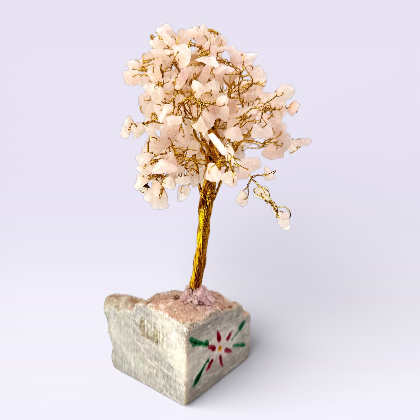 Rose Quartz Wishing Tree (22.5cm) Handmade in India