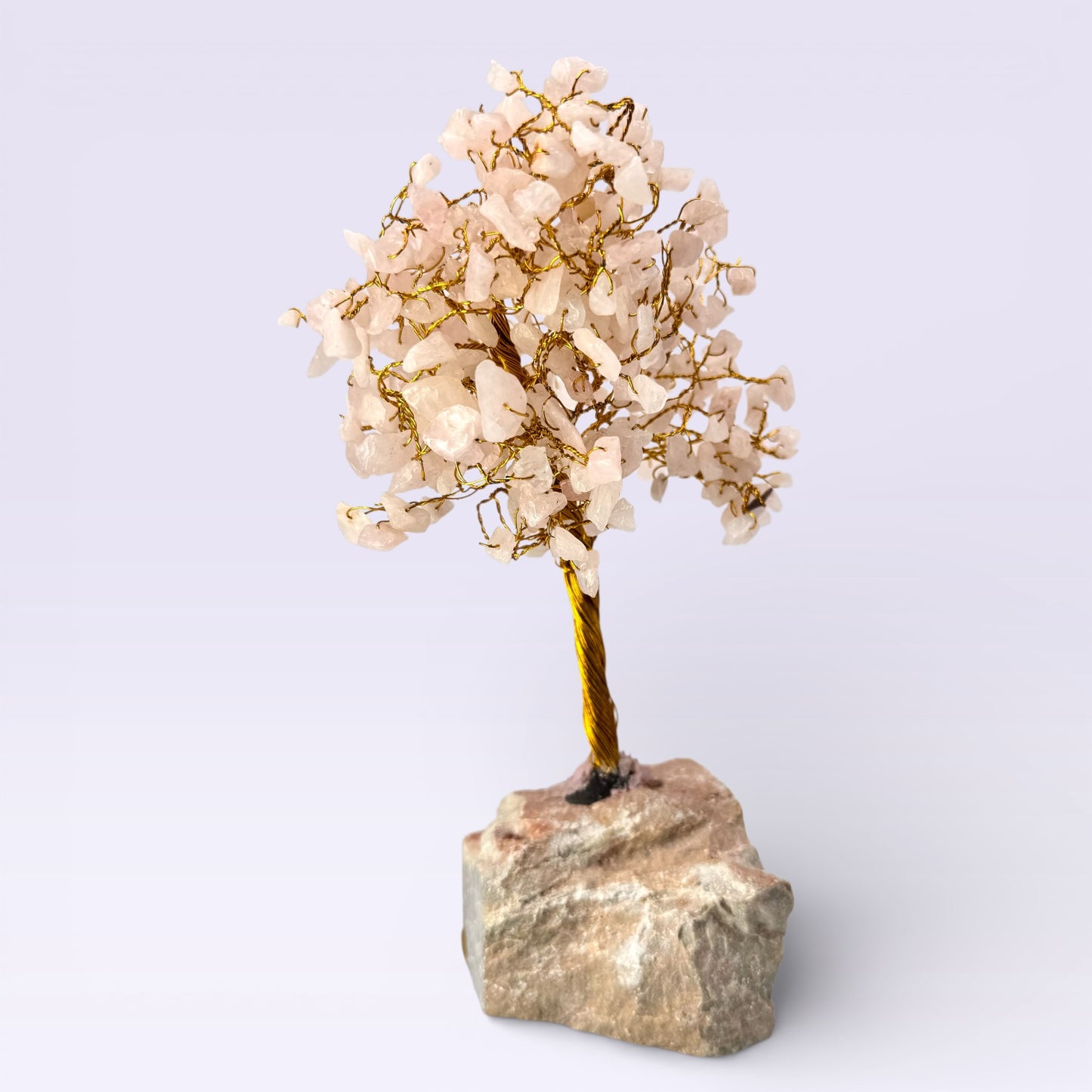 Rose Quartz Wishing Tree (22.5cm) Handmade in India