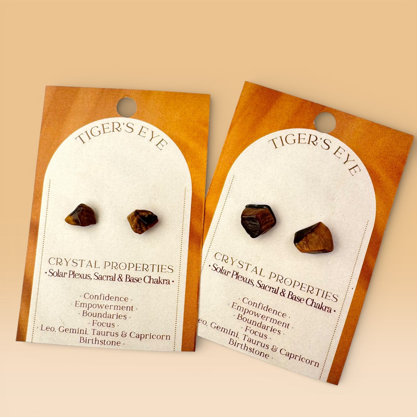 Tiger's Eye Chip Earrings